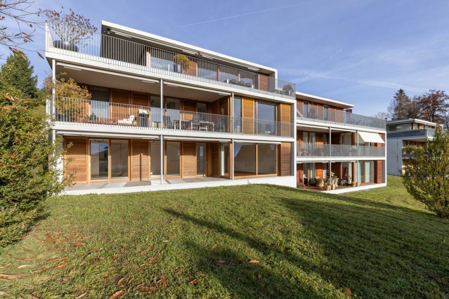 Wohnung im Grünen mit schöner Alpenkulisse