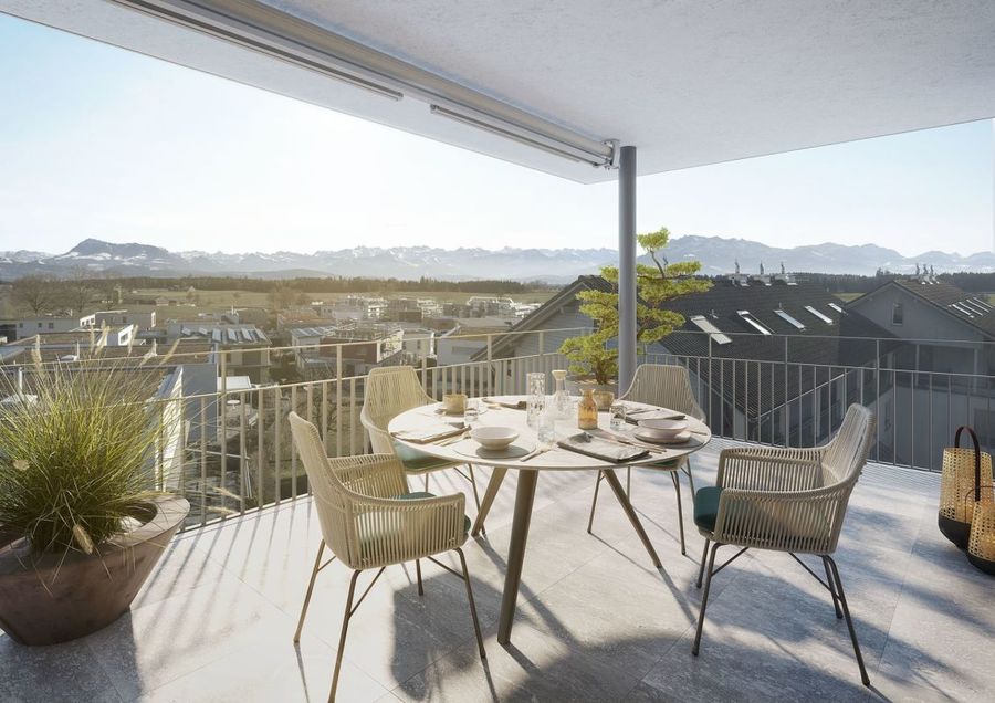 Exklusive 4.5-Zimmerwohnung mit Alpenpanorama