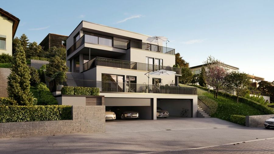 Exklusive, moderne Attika-Maisonette mit 180° Panoramablick