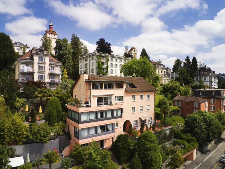 Attika mit Sicht über die Luzerner Altstadt