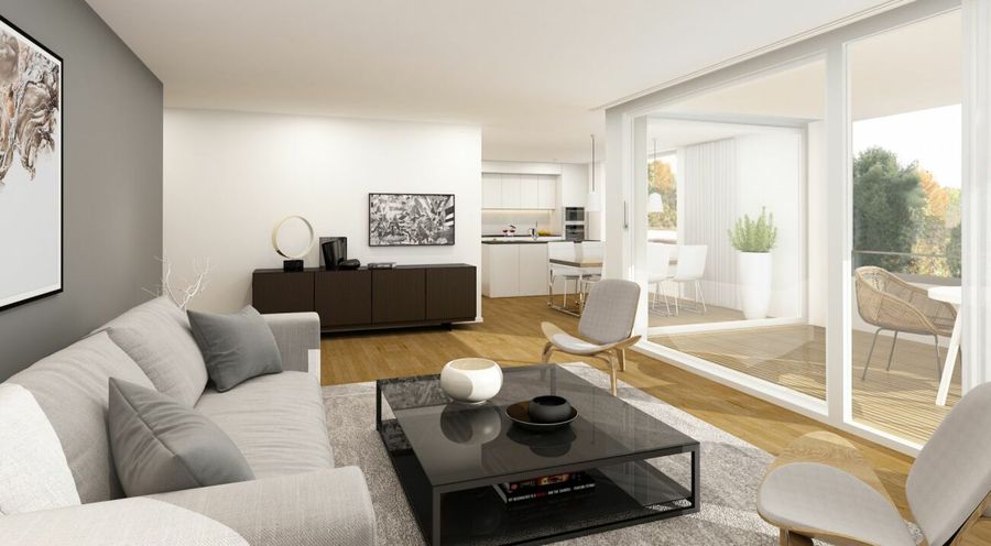 Neubau: Attika-Maisonettewohnung mit grosser Dachterrasse